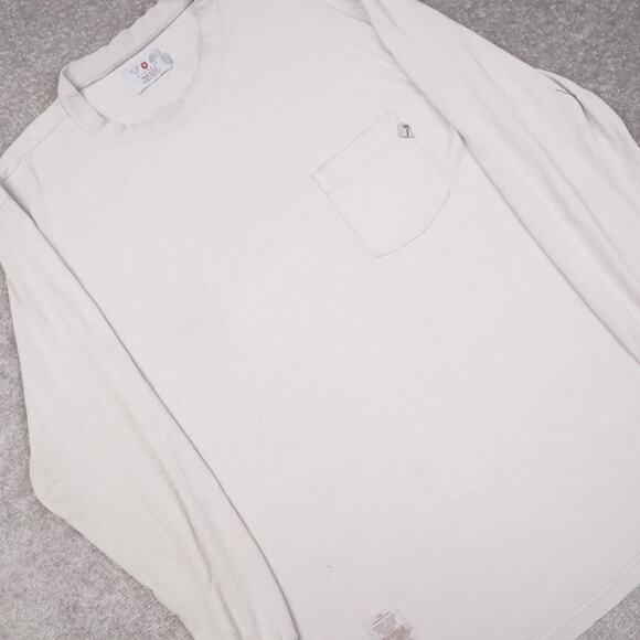 Tyndale Flame Resistant Made in USA Large Gray Long Sleeve T-Shirt - Picture 10 of 12